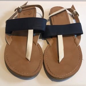 Charming Charlie’s navy blue sandals